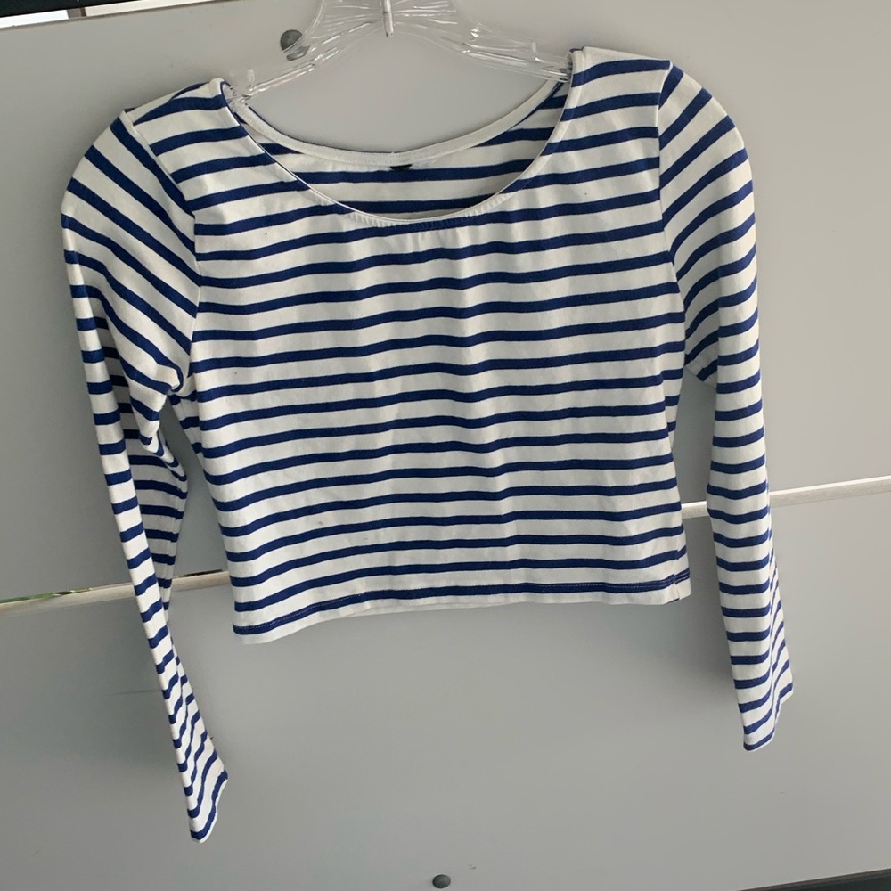 Striped crop top